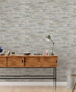Alternative view of Vlies behang stenen grijs 10395-14 Erismann