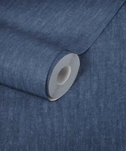 Alternative view of Vlies behang donkerblauw 38205-1 A.s. Creation